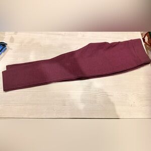 Ann Taylor Loft NTW M PETITE Wine/Burgundy Leggings